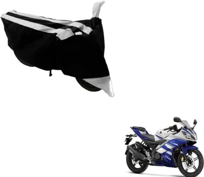 NIKS Two Wheeler Cover for Yamaha(YZF, Black, Silver)