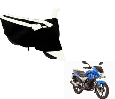 Flipkart SmartBuy Two Wheeler Cover for Bajaj(Discover 150 f, Black, White)