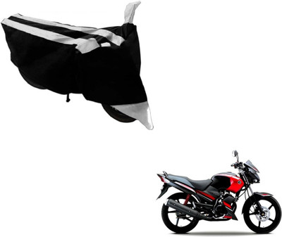 NIKS Two Wheeler Cover for Yamaha(Gladiator, Black, Silver)