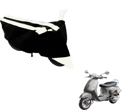 Amanzo Two Wheeler Cover for Universal For Bike(Vespa VXL, Black, White)