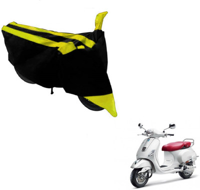 NIKS Two Wheeler Cover for Universal For Bike(Black, Yellow)