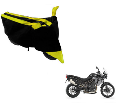 AUTYLE Two Wheeler Cover for Triumph(Tiger 800 XR, Black, Yellow)