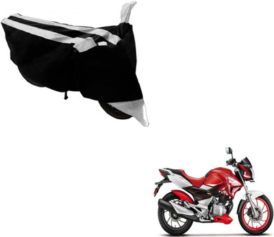 MOCKHE Two Wheeler Cover for Hero(Xtreme, Black, Silver)