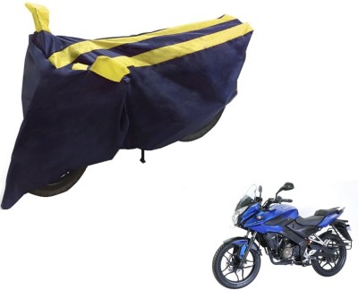 NIKS Two Wheeler Cover for Bajaj(Pulsar AS 150, Black, Yellow)