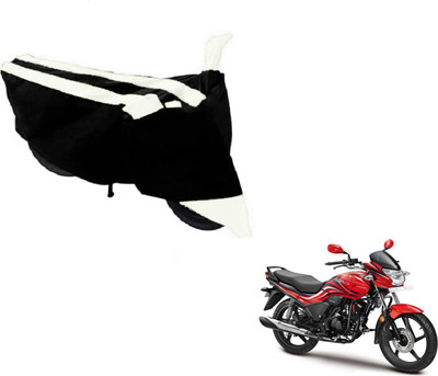 MOCKHE Two Wheeler Cover for Hero(Passion Xpro, Black, White)