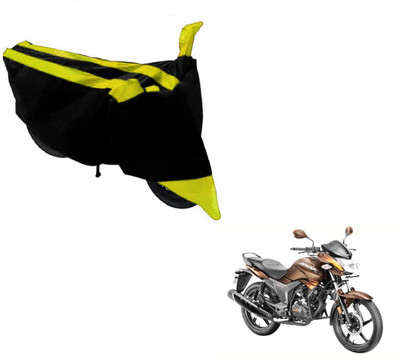MOCKHE Two Wheeler Cover for Hero(Hunk, Black, Yellow)