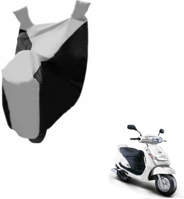Auto Hub Two Wheeler Cover for Mahindra(Duro DZ, Black, Silver)