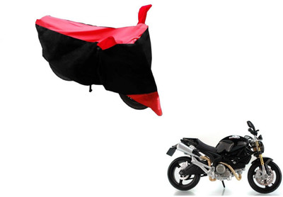 MOCKHE Two Wheeler Cover for Ducati(Monster 82, Black, Red)