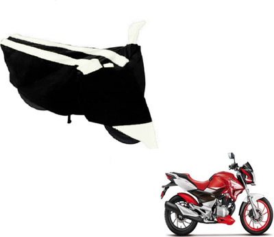 MOCKHE Two Wheeler Cover for Hero(Xtreme, Black, White)