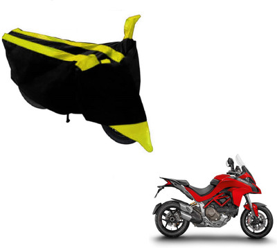 MOCKHE Two Wheeler Cover for Ducati(Multistrada, Black, Yellow)