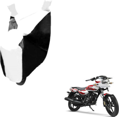 Auto Hub Two Wheeler Cover for TVS(Phoenix 125, Black, White)