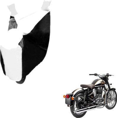 Auto Hub Two Wheeler Cover for Royal Enfield(Classic Chrome, Black, White)