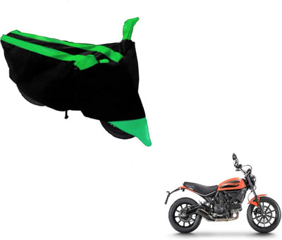MOCKHE Two Wheeler Cover for Ducati(Scrambler, Black, Green)