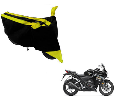 Flipkart SmartBuy Two Wheeler Cover for Honda(CBR 250R, Black, Yellow)