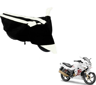 MOCKHE Two Wheeler Cover for Hero(Karizma ZMR, Black, White)