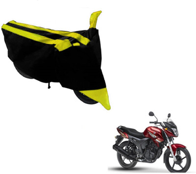 MOCKHE Two Wheeler Cover for Yamaha(SZ X, Black, Yellow)