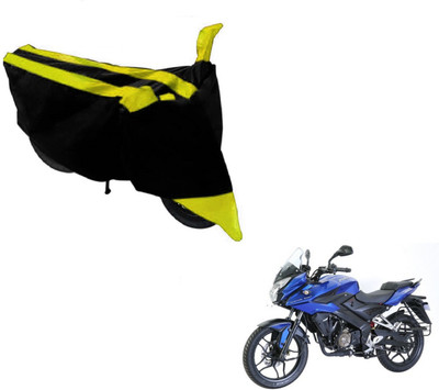 MOCKHE Two Wheeler Cover for Bajaj(Pulsar AS 150, Black, Yellow)