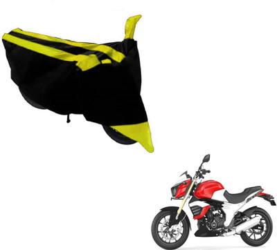 MOCKHE Two Wheeler Cover for Mahindra(Mojo, Black, Yellow)