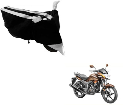 NIKS Two Wheeler Cover for Hero(Hunk, Black, Silver)
