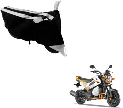 NIKS Two Wheeler Cover for Honda(Black, Silver)