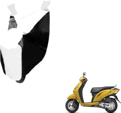 Auto Hub Two Wheeler Cover for Honda(Activa i, Black, White)