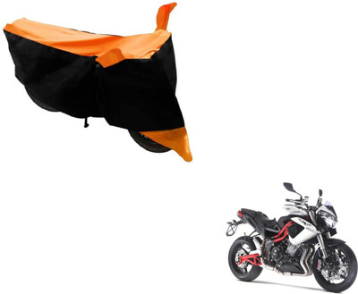 MOCKHE Two Wheeler Cover for DSK Benelli(TNT R, Black, Orange)