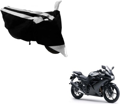 Flipkart SmartBuy Two Wheeler Cover for Kawasaki(Ninja 250, Black, Silver)