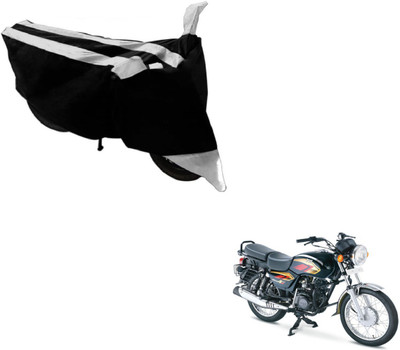 Flipkart SmartBuy Two Wheeler Cover for TVS(Max 4R, Black, Silver)
