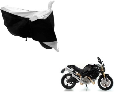 Flipkart SmartBuy Two Wheeler Cover for Ducati(Monster 82, Black, White)