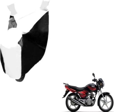 Auto Hub Two Wheeler Cover for Yamaha(YBR 125, Black, White)