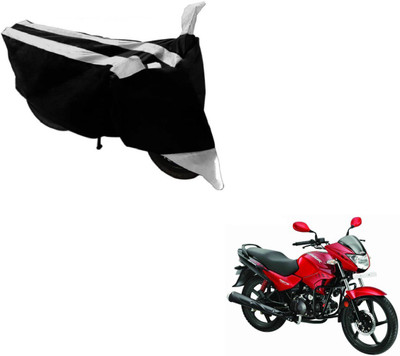 Flipkart SmartBuy Two Wheeler Cover for Hero(Glamour FI, Black, Silver)