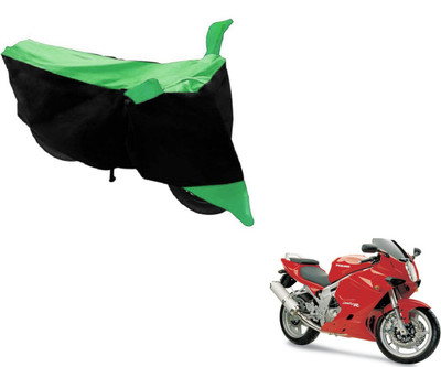 MOCKHE Two Wheeler Cover for Hyosung(GT650R, Black, Green)