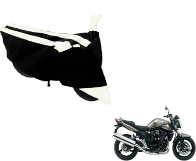MOCKHE Two Wheeler Cover for Suzuki(Bandit, Black, White)