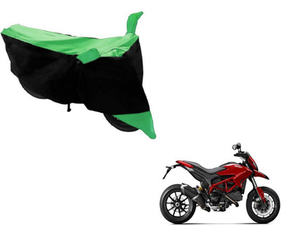 Flipkart SmartBuy Two Wheeler Cover for Ducati(Hypermotard, Black, Green)