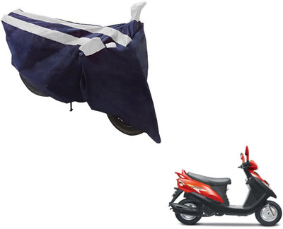 Auto Hub Two Wheeler Cover for Mahindra(Flyte, Black, Silver)