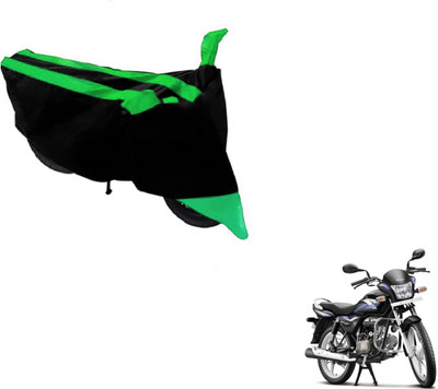Amanzo Two Wheeler Cover for Hero(Splendor Pro, Black, Green)