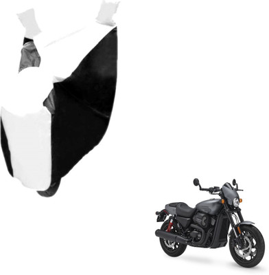 Auto Hub Two Wheeler Cover for Harley Davidson(Black, White)