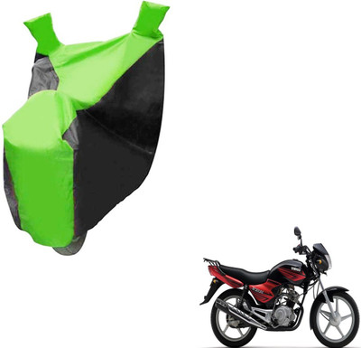 Auto Hub Two Wheeler Cover for Yamaha(YBR 125, Black, Green)