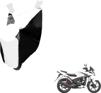 NIKS Two Wheeler Cover for Universal For Bike(Black, White)