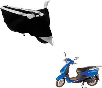 Flipkart SmartBuy Two Wheeler Cover for Hero(E Scoot, Black, Silver)