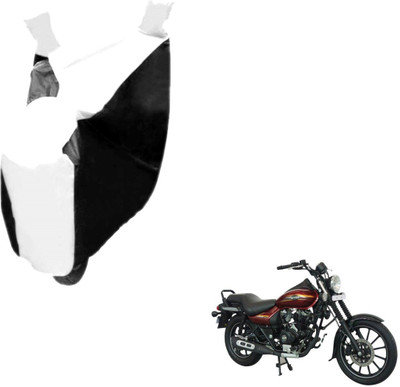 MOCKHE Two Wheeler Cover for Bajaj(Avenger 150 Street, Black, White)