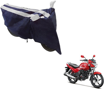 Auto Hub Two Wheeler Cover for Hero(Achiever, Black, Silver)