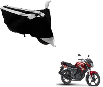 MOCKHE Two Wheeler Cover for Yamaha(SZ X, Black, Silver)