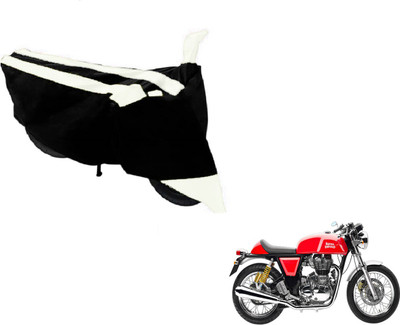 NIKS Two Wheeler Cover for Royal Enfield(Continental GT, Black, White)