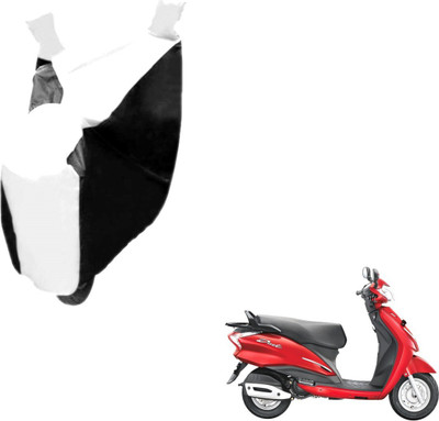 Auto Hub Two Wheeler Cover for Hero(Moto Corp Duet, Black, White)