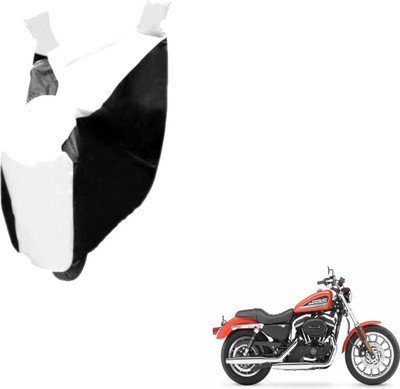 NIKS Two Wheeler Cover for Harley Davidson(XL 883, Black, White)