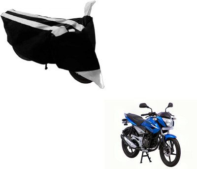 Flipkart SmartBuy Two Wheeler Cover for Bajaj(XCD 125cc, Black, Silver)