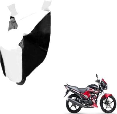 MOCKHE Two Wheeler Cover for Yamaha(SS 125, Black, White)