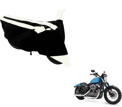 Amanzo Two Wheeler Cover for Harley Davidson(XL 1200, Black, White)