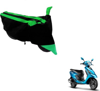 MOCKHE Two Wheeler Cover for TVS(Zest, Black, Green)